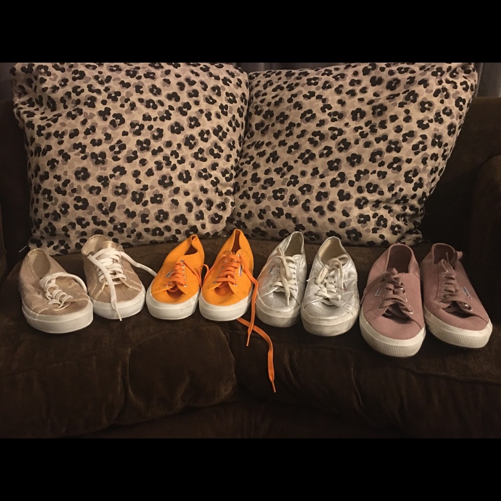 Lot - 4 Pairs of SUPERGA Sneakers